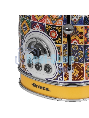 Тостер Ariete Positano 155 желтый, 810 Вт, 2 слота
