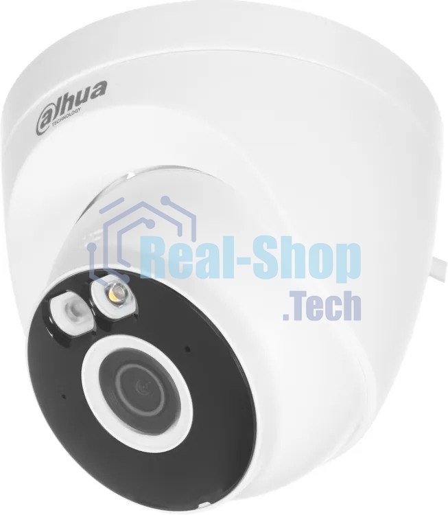Камера видеонаблюдения Dahua DH-IPC-T3AP-IL-0280B, IP, 3 Мп, 2.8 мм, белая