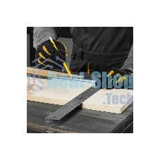 Угольник Denzel стальной, нержавеющая сталь, градуировка, алюминиевое основание, 400 мм