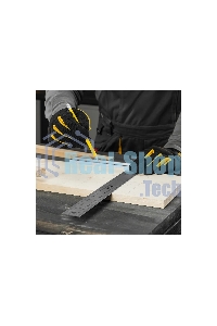 Угольник Denzel стальной, нержавеющая сталь, градуировка, алюминиевое основание, 400 мм