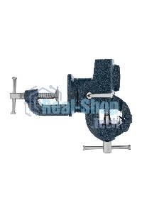 Тиски Сибртех слесарные настольные поворотные ширина рабочихгубок 65мм наковальня