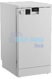 Посудомоечная машина Beko DVS050R01W, белая, 44.8 см, 10 компл., 49 дБ, класс A