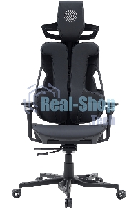 Кресло компьютерное Cactus CS-CHR-DUO-BBK черный, кожзам