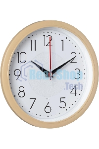 Часы настенные аналоговые Бюрократ WALLC-R83P D22 см белый/бежевый