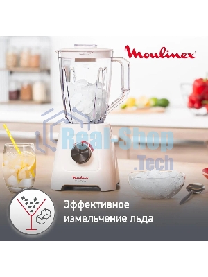 Блендер стационарный Moulinex LM420110 400 Вт, белый