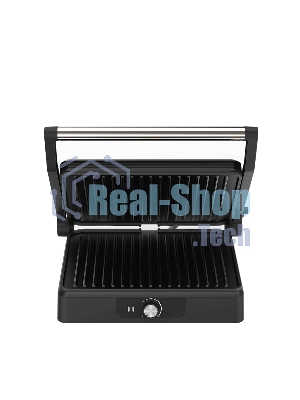 Гриль электрический Topdevice EG1/2200 Вт/0-240 °C/раскрытие на 180 °C/несъемные панели/черно-серебристый (TDSEG001_BK)