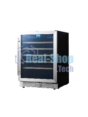 Винный шкаф встраиваемый Cellar Private CP051-1T серебристый, 136 л, 1 отсек, 51 бут.