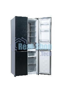 Холодильник Бирюса CD 496 TBG текстурированное черное стекло трехкамерный 334/162л морозилка снизу, NoFrost, Side by Side