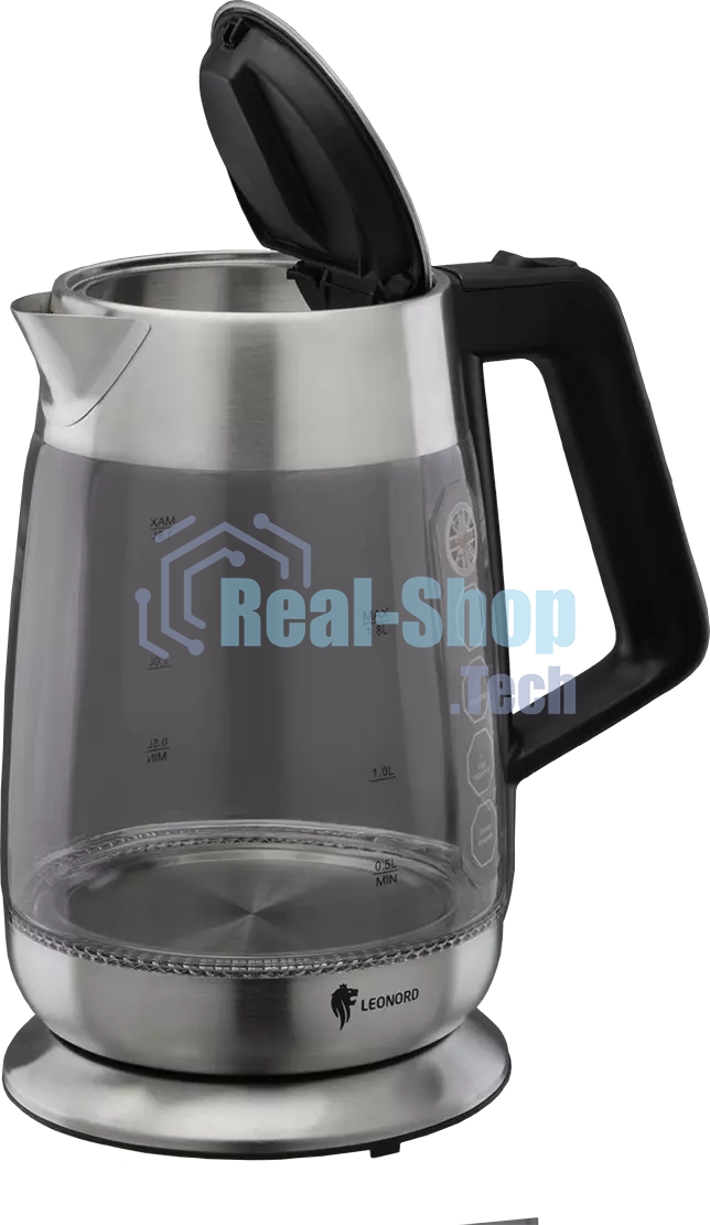 Чайник электрический LEONORD LE-1508 1,8 л, стекло, 2200 Вт
