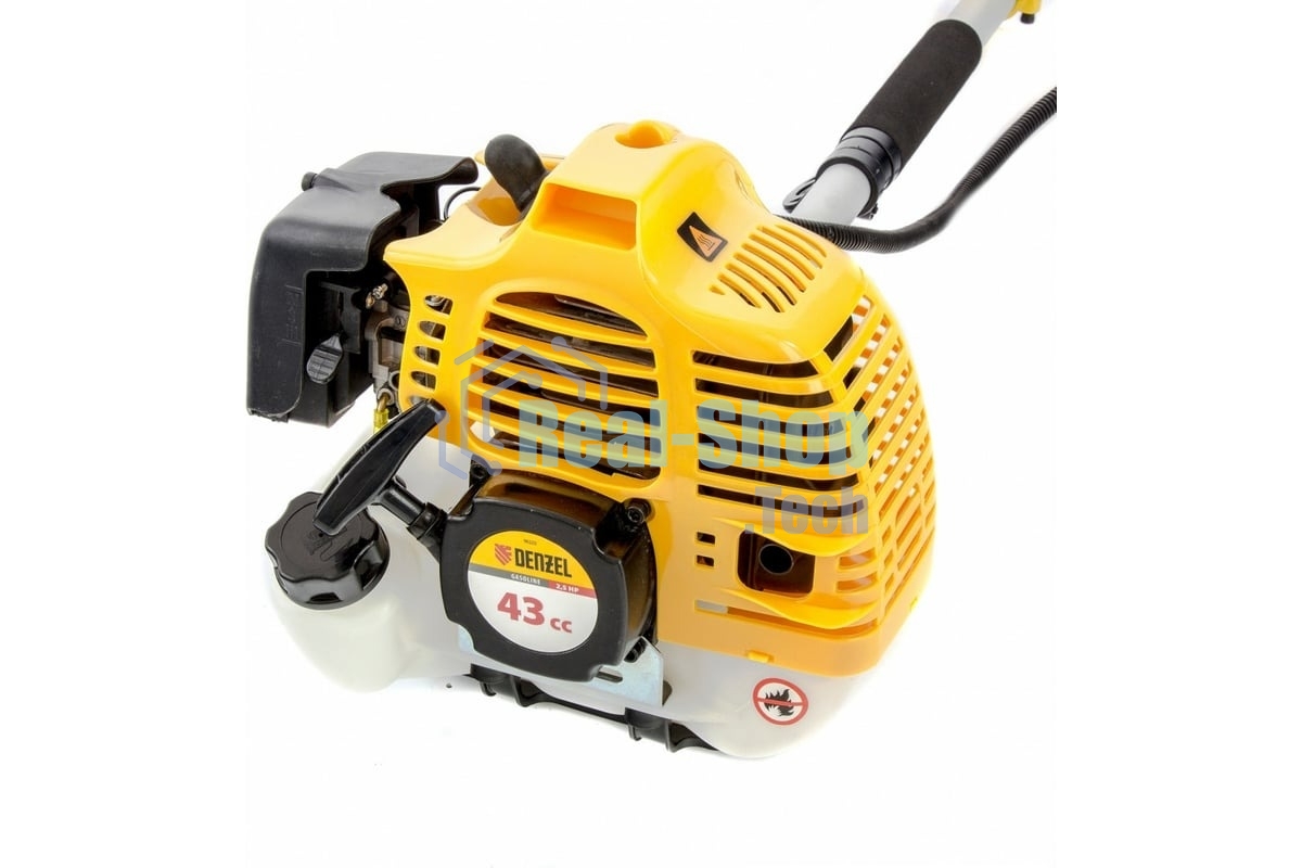 Триммер бензиновый Denzel DT 43S 43см3 2.5 лс. разъемная штанга состоит из 2 частей