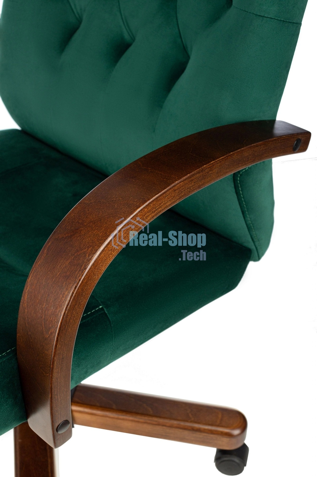 Кресло Бюрократ T-9928WALNUT Fabric Italia Green зеленый, ткань