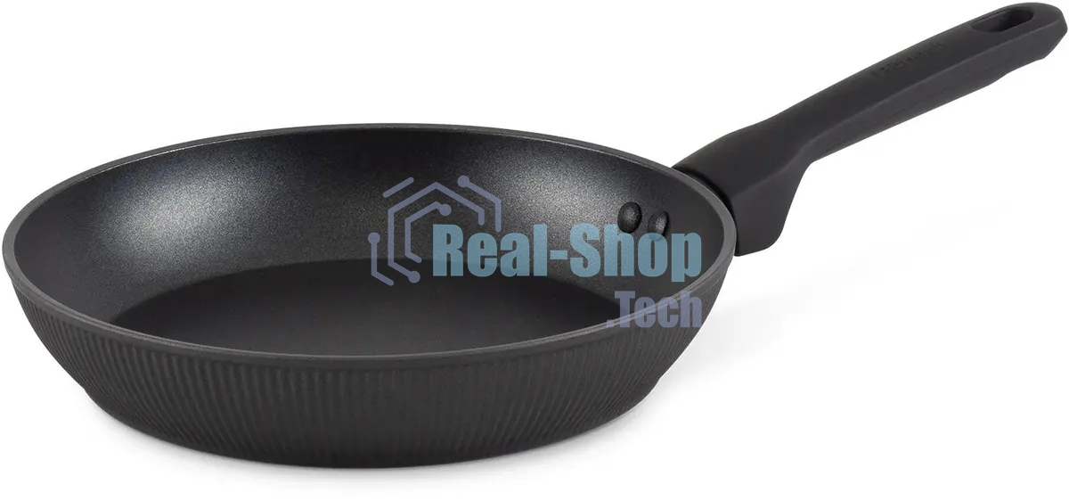 Сковорода Rondell Shell RDA-1926 круглая 26 см, покрытие: Xylan Plus ручка несъемная (без крышки) темно-серый