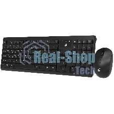 Комплект клавиатура + мышь Оклик S269W клав:черный мышь:черный USB беспроводная slim Multimedia (2070303)