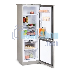 Холодильник Бирюса M418 металлик двухкамерный 125/55л морозилка снизу