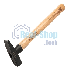 Молоток слесарный Denzel 200 г, кованый квадратный боек, буковая рукоятка