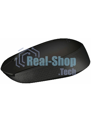 Мышь беспроводная Logitech B170 черный, 1000 dpi, радиоканал, USB, кнопки - 3
