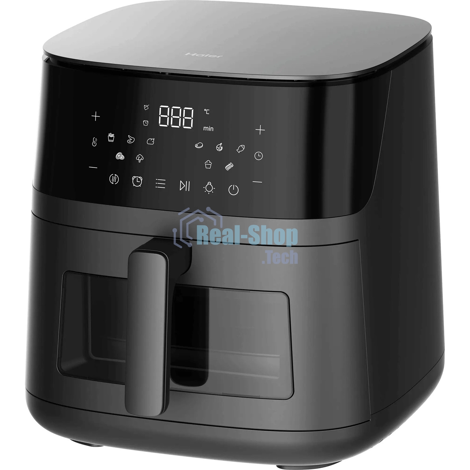 Аэрогриль Haier HAF-700 черный, 2300 Вт, 7 л, сенсор, 10 программ