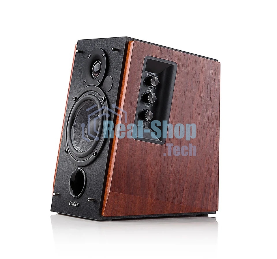 Колонки Edifier R1700 ВТ 2.0 Активные, 2 x 33W RMS, 85 дБА, дерево, беспроводной пульт ДУ