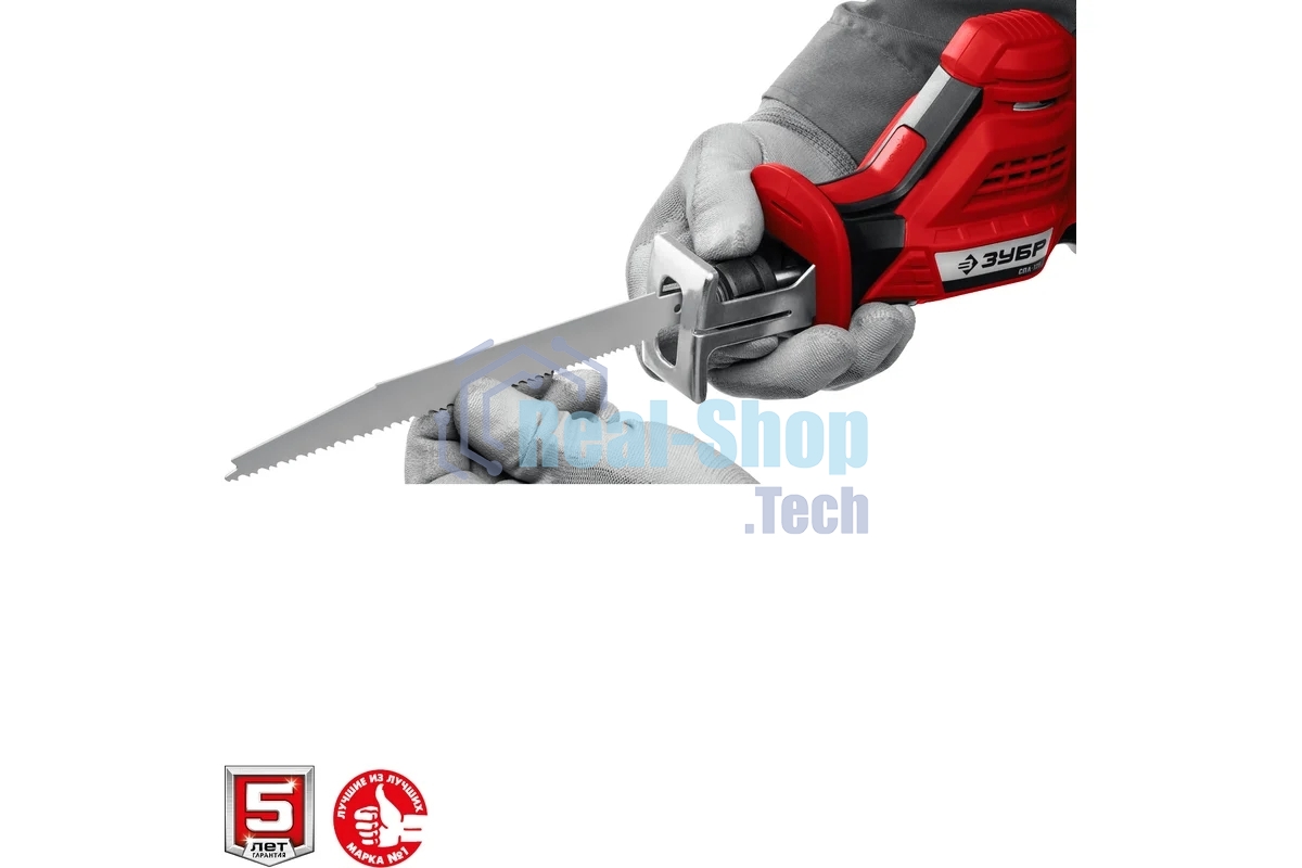 Пила сабельная. Зубр 12В, 1 АКБ (2А·ч), в коробке, СПЛ-125-21