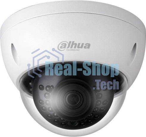 Уличная купольная IP-видеокамера Dahua 2Мп; 1/2.8” CMOS; объектив 2.8мм; механический ИК-фильтр; чувствительность 0.01лк@F2.0; сжатие: H.265+, H.265, H.264+, H.264, MJPEG; 2 потока до 2Мп@25к/с; ИК-по