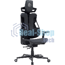 Кресло компьютерное Cactus CS-CHR-DUO-BBK черный, кожзам