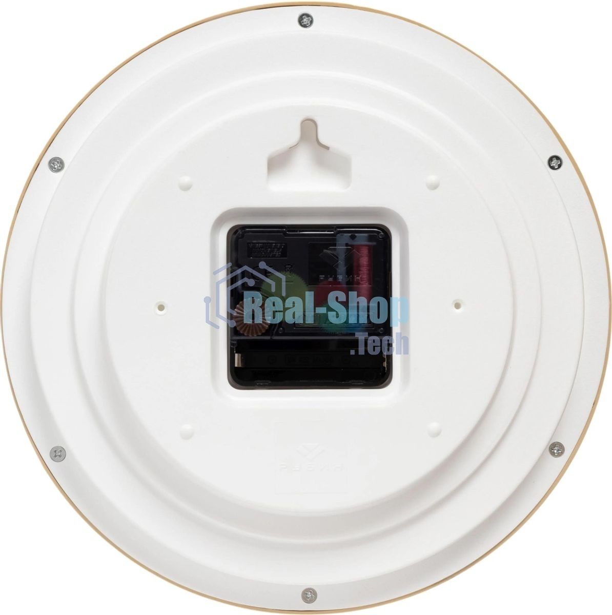 Часы настенные аналоговые Бюрократ WALLC-R83P D22 см белый/бежевый