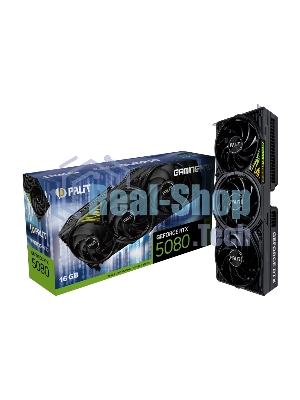 Видеокарта Palit PA-RTX5080 GAMINGPRO 16Gb V1 GDDR7 256bit 3xDP HDMI 3FAN RTL