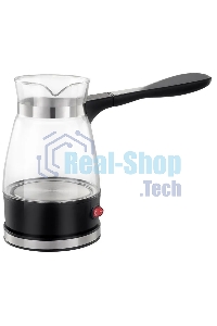 Турка электрическая ENERGY EN-297 стекло, 0,4 л, 600 Вт