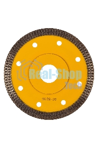 Диск алмазный отрезной Denzel 115 х 22,2мм, сплошной, супертонкий, горячий пресс, сухой/мокрый рез