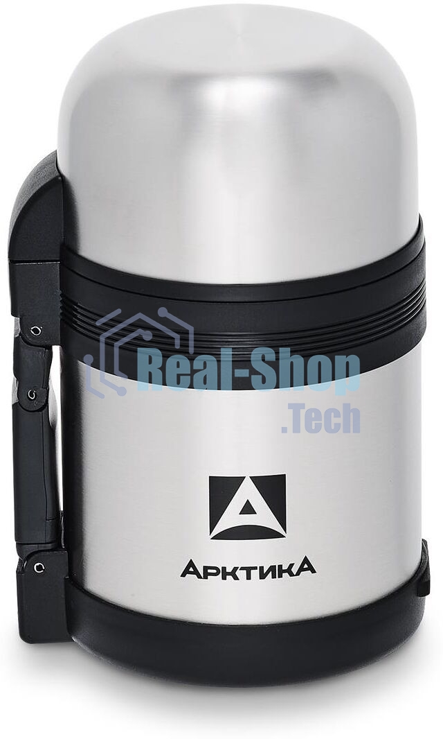 Термос Арктика 201-600 универсальная пробка, 0,6 л, с ручкой + чашка, холод/тепло 18 ч