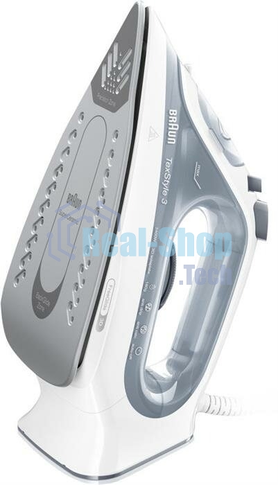 Утюг Braun SI 3054 GY серый/белый, 2400 Вт, 45 г/мин, 180 г/мин, 270 мл