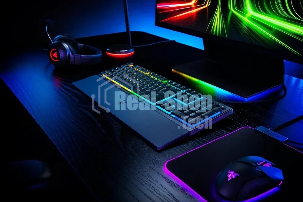 Клавиатура Razer Ornata V3 проводная, USB Type-A, чёрный (РУ раскладка)