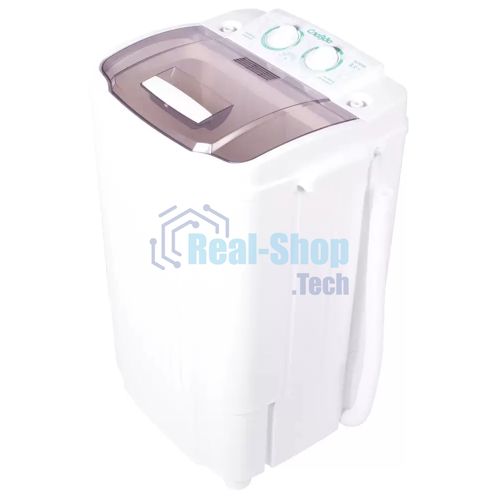 Стиральная машина Славда WS-30ET белый загрузка вертикальная 3 кг, 0 об/мин, класс А