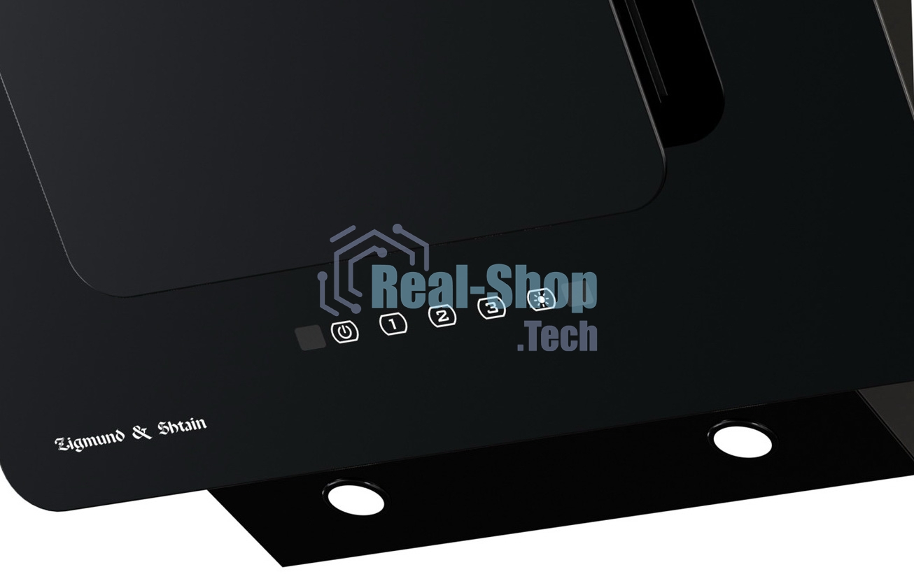 Вытяжка каминная наклонная Zigmund & Shtain K 150.6 B черный, 60 см, 1100 куб. м/ч, 65 дБ