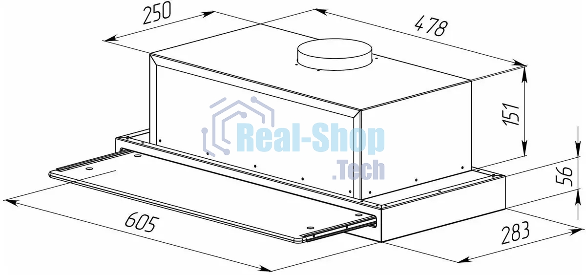 Вытяжка встраиваемая Zigmund & Shtain K 015.6 W белый, 60 см, 750 куб. м/ч, 52 дБ