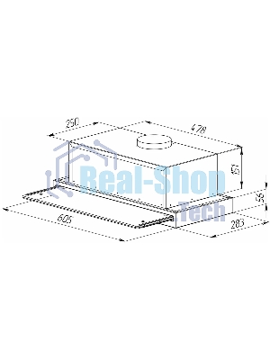 Вытяжка встраиваемая Zigmund & Shtain K 015.6 W белый, 60 см, 750 куб. м/ч, 52 дБ