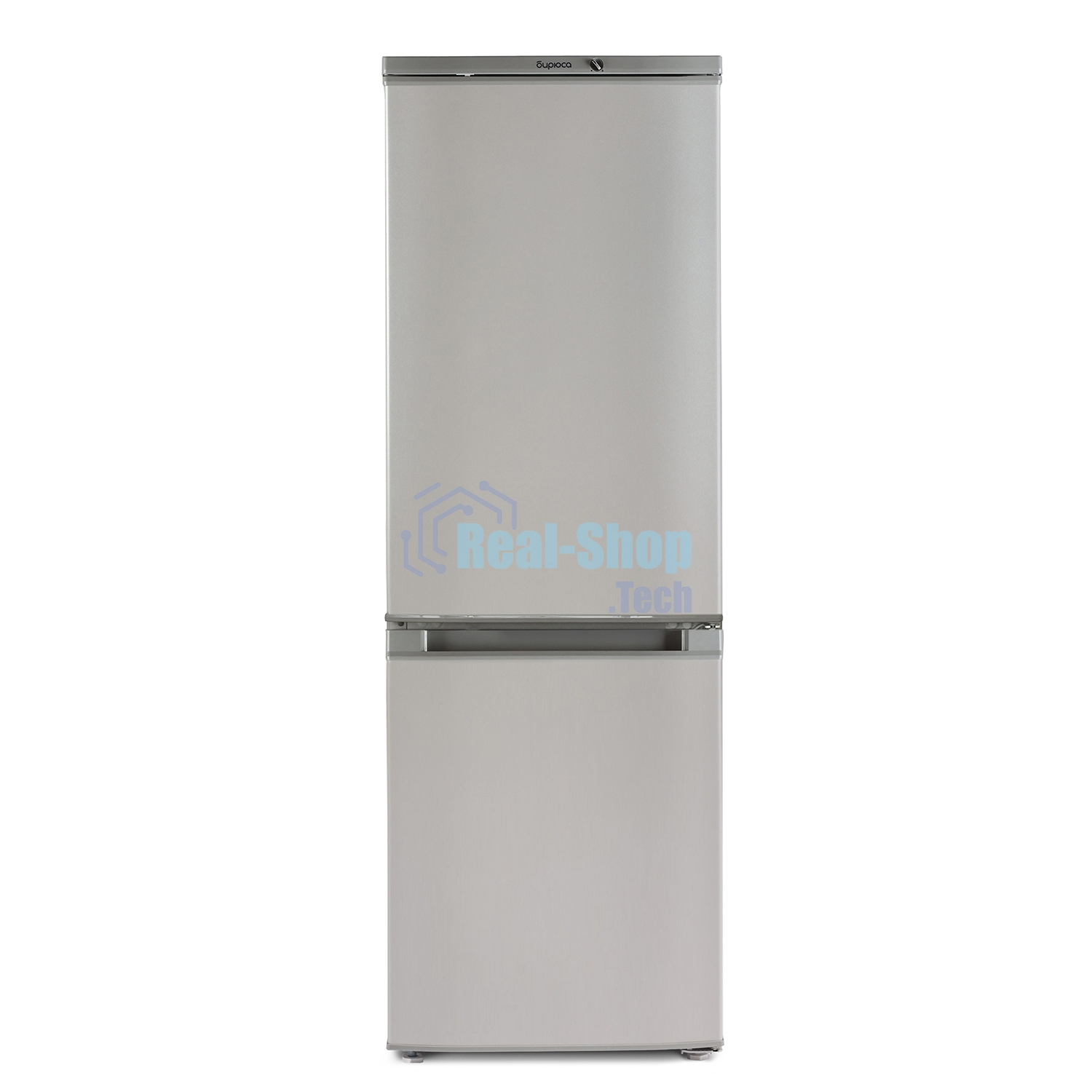 Холодильник Бирюса M418 металлик двухкамерный 125/55л морозилка снизу