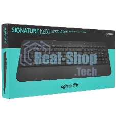 Клавиатура Logitech Signature K650 беспроводная, Bluetooth, радиоканал, чёрный