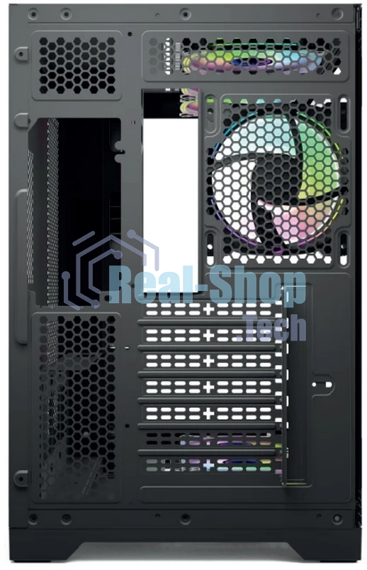 Компьютерный корпус Forza FZ-G42A Seaview TG ATX Case, black, w/o psu, Tempered glass front panel, 1x3,5