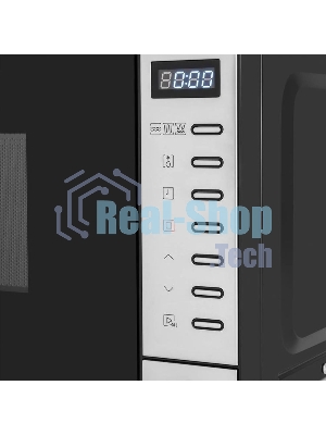 Микроволновая печь Rondell RDE-MW203 черный/серебристый, 20 л, 700 Вт, переключатели - кнопки