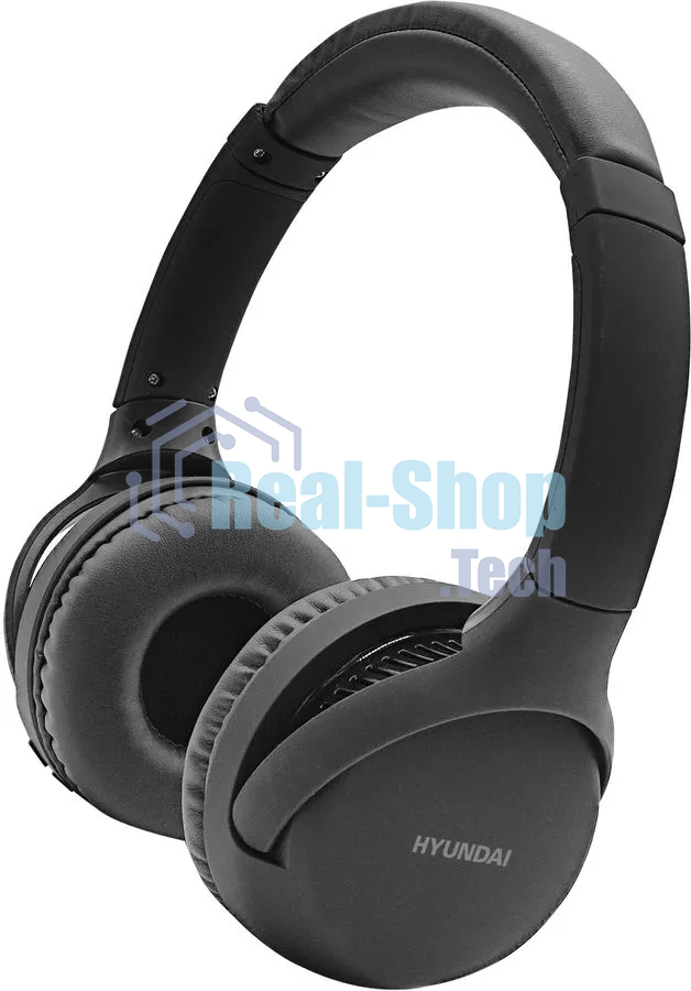 Гарнитура накладные Hyundai H-HP101 черный беспроводные bluetooth оголовье