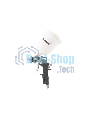 Набор пневмоинструмента Matrix, 5 предметов, быстросъемное соед. краскорасп. с верхним бачком