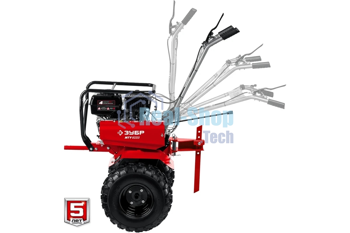Мотоблок ЗУБР МТУ-350 бензиновый усиленный 212 см3