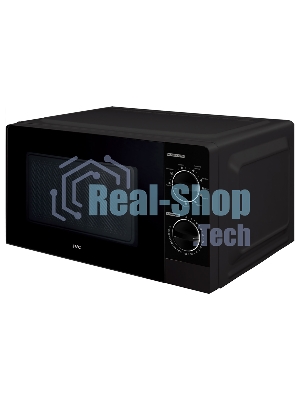 Микроволновая печь JVC JK-MW213MG черный, 20 л, 700 Вт, переключатели - поворотный механизм