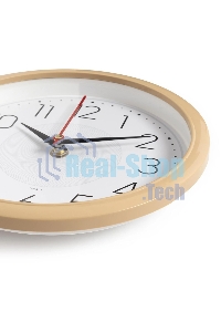 Часы настенные аналоговые Бюрократ WALLC-R83P D22 см белый/бежевый