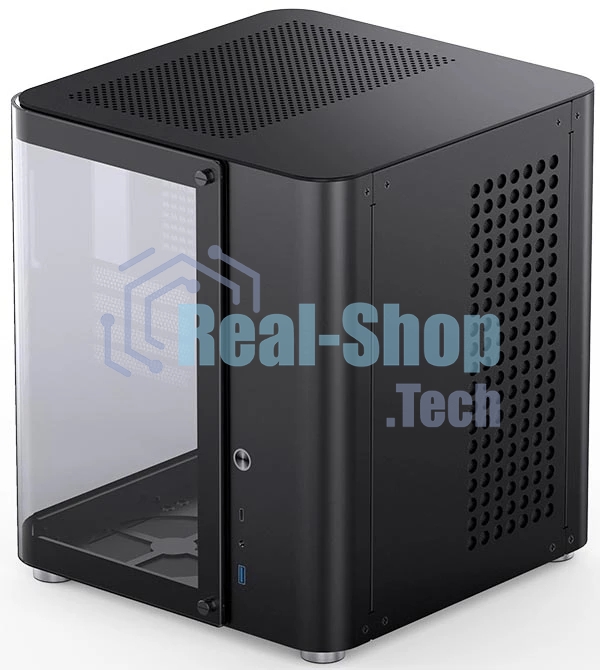Корпус без блока питания Корпус JONSBO TK-1 Black 2.0 MATX без БП, mini-ITX, micro-ATX, черный