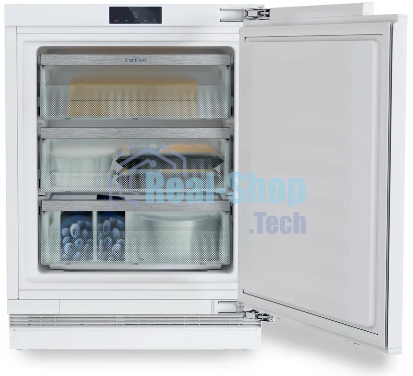 Встраиваемая морозильная камера Liebherr Pure, высота 82-88 см, door-on-door, SmartFrost, сенсорная электроника за дверью.
