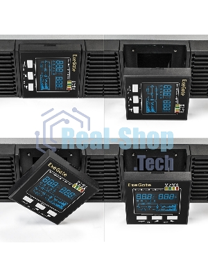 Источник бесперебойного питания ExeGate PowerExpert ULS-2000.LCD.AVR.C13.USB.RS232.SNMP.2U / 2000 ВА / 2000 Вт / 6 x IEC 320 C13