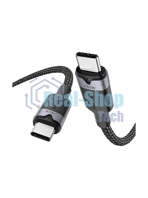 Кабель Vention USB 2.0 CM/CM - 1м. Черный 5А PD240W