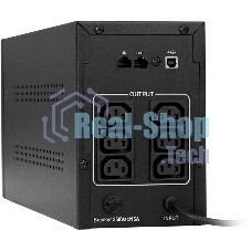 Источник бесперебойного питания ExeGate SpecialPro UNB-1000.LED.AVR.C13.RJ.USB / 1000 ВА / 650 Вт / 6 x IEC 320 C13